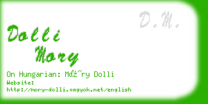 dolli mory business card